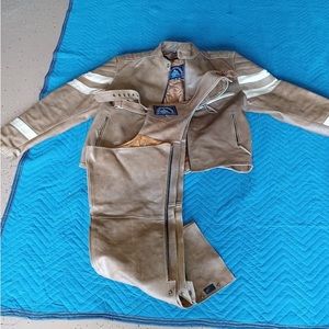 Gently Used Motorcycle Jacket and Chaps